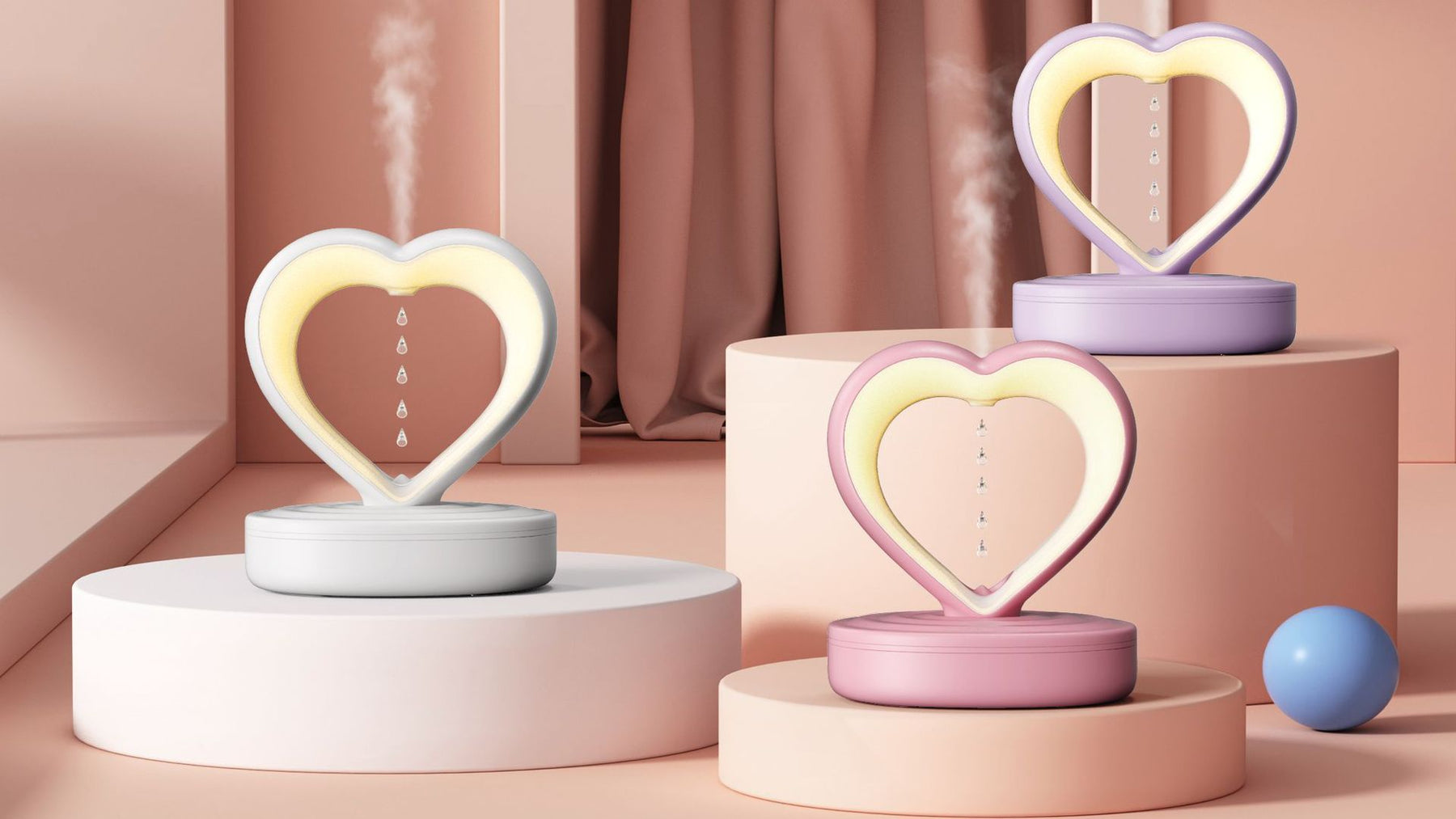 Anti-Gravity Heart Humidifier