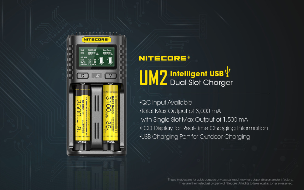 Nitecore UM2 Smart Battery Charger