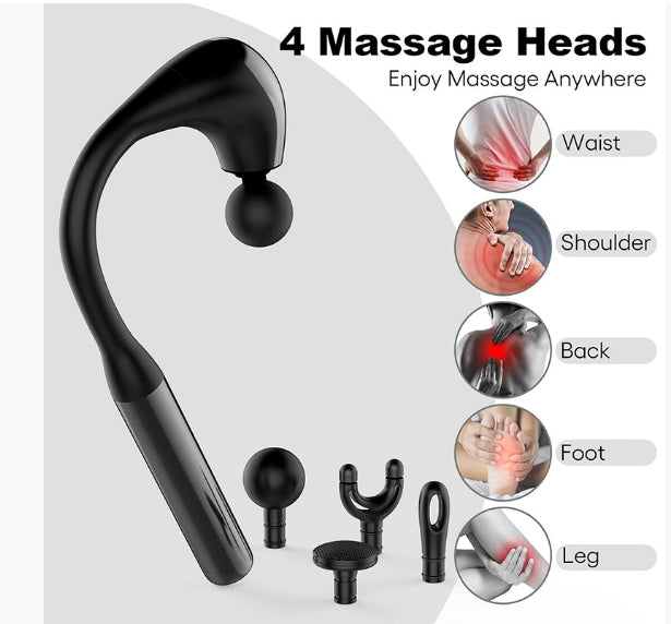 Hook-Style Deep Tissue Massage Gun