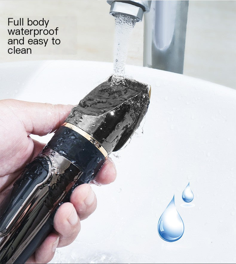 Electric Hair Clipper with Ceramic Blade & LED Display