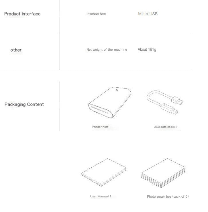 Xiaomi Mi Portable Photo Printer