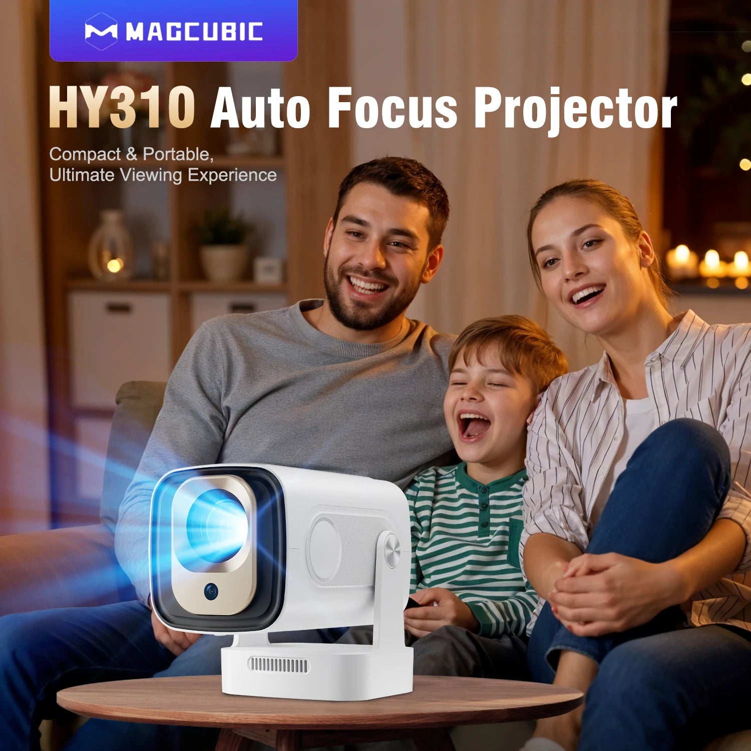 Smart 4K Mini Projector