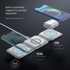 3-in-1 Foldable Magnetic Charger with Magsafe
