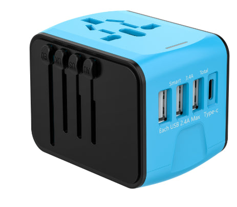 Universal Travel Adapter with USB & Type-C