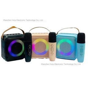 Bluetooth Karaoke Speaker with Dual Wireless Microphones