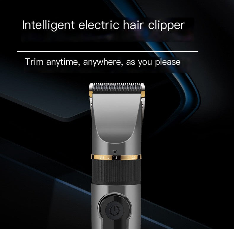 Electric Hair Clipper with Ceramic Blade & LED Display